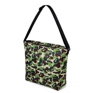 A Bathing Ape green camo shoulder bag